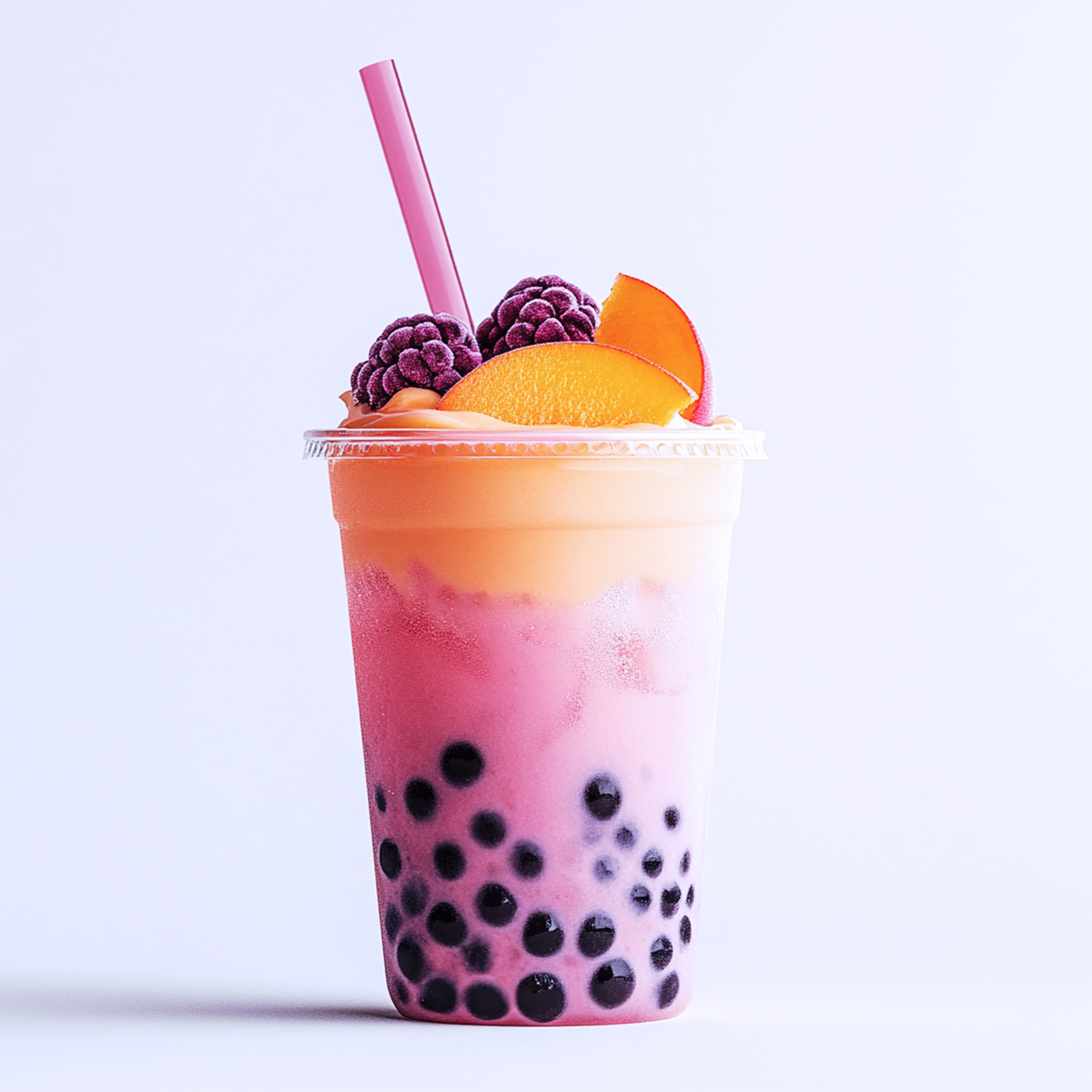 Peach Berry Bubble Tea